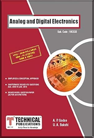 Essential Insights: A Comprehensive Review of Analog and Digital Electronics for BE VTU Course 18 OBE & CBCS (III-CSE -18CS33) [Print Replica]