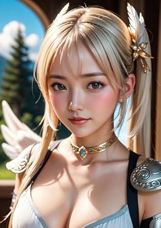 Discover the Enchanting Beauty of Fantasy: A Review of AI Illustration Collection Fantasy Art Angel Long Hair #2 (Japanese Edition)