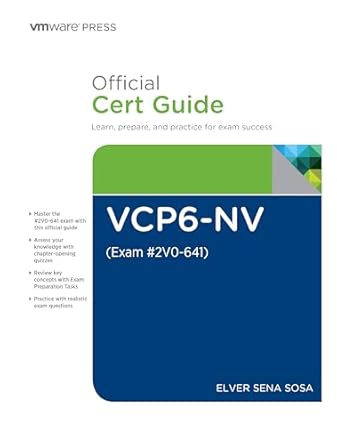 Unlock Your Networking Potential: A Comprehensive Review of VCP6-NV Official Cert Guide (Exam #2V0-641) (VMware Press Certification)