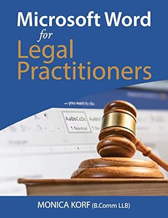 Essential Guide for Legal Professionals: A Comprehensive Review of Microsoft Word For Legal Practitioners [Print Replica]