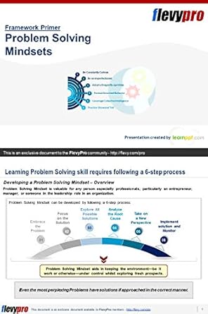 Unlock Your Potential with This Must-Read: Problem Solving Mindsets: Business Presentation (FlevyPro Frameworks) Reviewed!