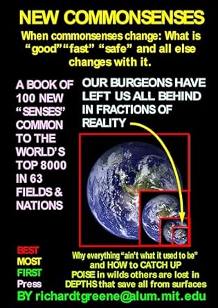 Transform Your Perspective with This Insightful Guide: NEW COMMONSENSES When commonsenses change: What is ‘good’ ‘safe’ ‘fast’ ‘safe’ and all else changes with it: A book of 100 New SENSES Common to the world’s top 8000 in 63 fields