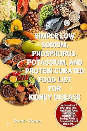 Discover the Ultimate Guide to Kidney Health: SIMPLE LOW SODIUM, PHOSPHORUS, POTASSIUM, AND PROTEIN CURATED FOOD LIST FOR KIDNEY DISEASE – The Essential Resource for Renal Health and Foods to Avoid!