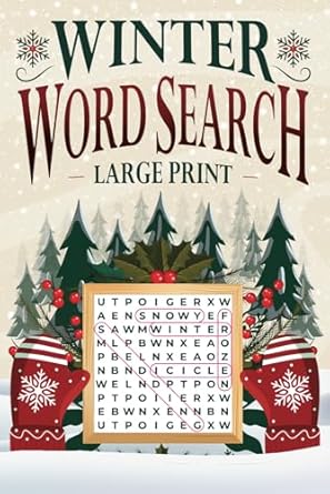 Unlock the Joy of the Season: A Review of ‘Winter Word Search for Adults: Large Print Puzzle Book with 3000+ Words with Fun Christmas & Holiday Themes (Word Find) (Fun & Nostalgic Adult Activity Books)’