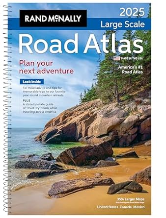 Discover the Ultimate Travel Companion: Rand McNally Large Scale Road Atlas 2025 – Spiral-bound – Atlas, March 14, 2024 Review