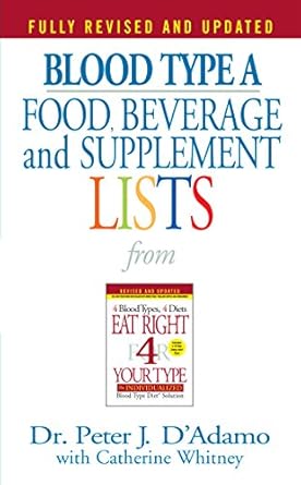 Unlock Your Health Potential: A Comprehensive Review of Blood Type A Food, Beverage and Supplement Lists (Eat Right 4 Your Type)