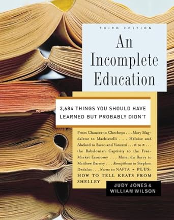 Unlocking Knowledge: A Must-Read Review of An Incomplete Education: 3,684 Things You Should Have Learned but Probably Didn’t