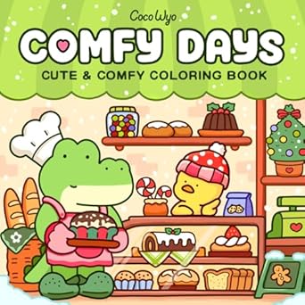 Discover Tranquility with Our Review of Comfy Days: Coloring Book for Adults and Teens Featuring Super Cute Animal Characters in Cozy Hygge Moments for Relaxation (Cozy Spaces Coloring)