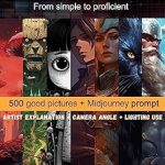 Discover the Ultimate Guide to Stunning Visuals: Midjourney – The Most Detailed Tutorial from Simple to Proficient: 500 Good Pictures + Midjourney Prompt – An Unexpected Visual Feast [Print Replica]