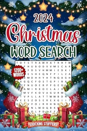 Discover the Joy of the Season: Christmas Word Search 1200+ Words – Stocking Stuffers: Fun and Relaxing Holiday Themed Word Find Puzzle Book for Adults, Seniors & Teens, Large Print Christmas Activity Book with Solutions