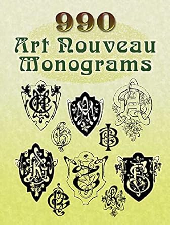 Discover Timeless Elegance: A Review of 990 Art Nouveau Monograms (Dover Pictorial Archive)
